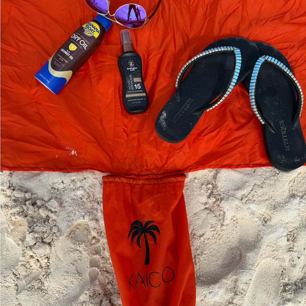 Orange Beach Towel